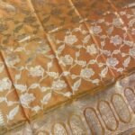 Mustard Semi Kataan Silk Banarasi Dupatta